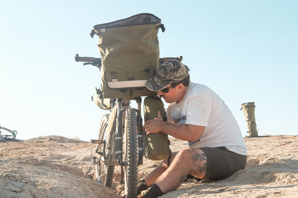 Olive Cordura Bike Packing Kit by Road Runner Bags