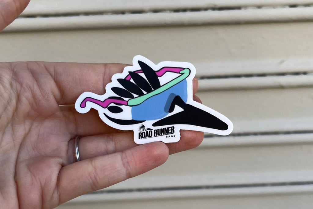 Road Runner Bags Bird Head Sticker