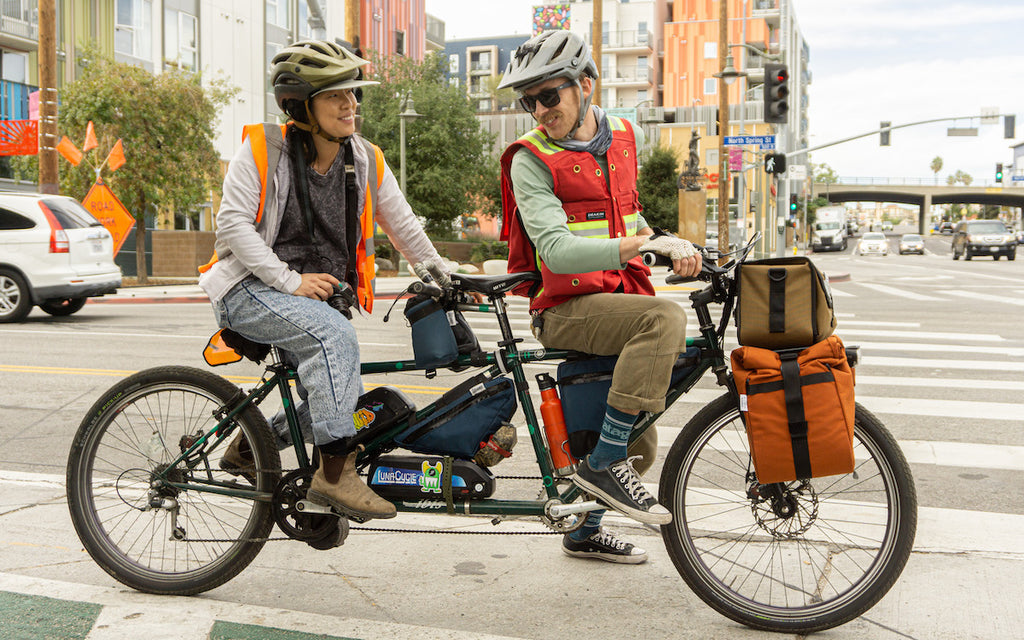 Road Runner Bags Founders Brad and Ester.