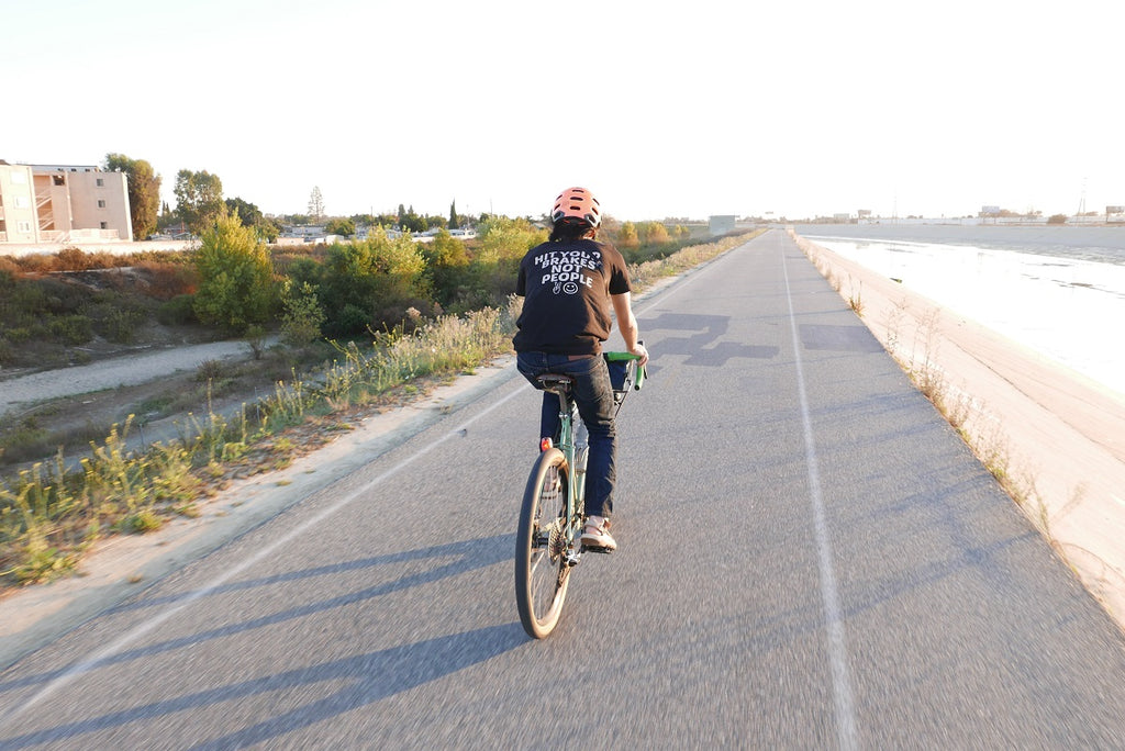 Reflective T Shirt on the LA River