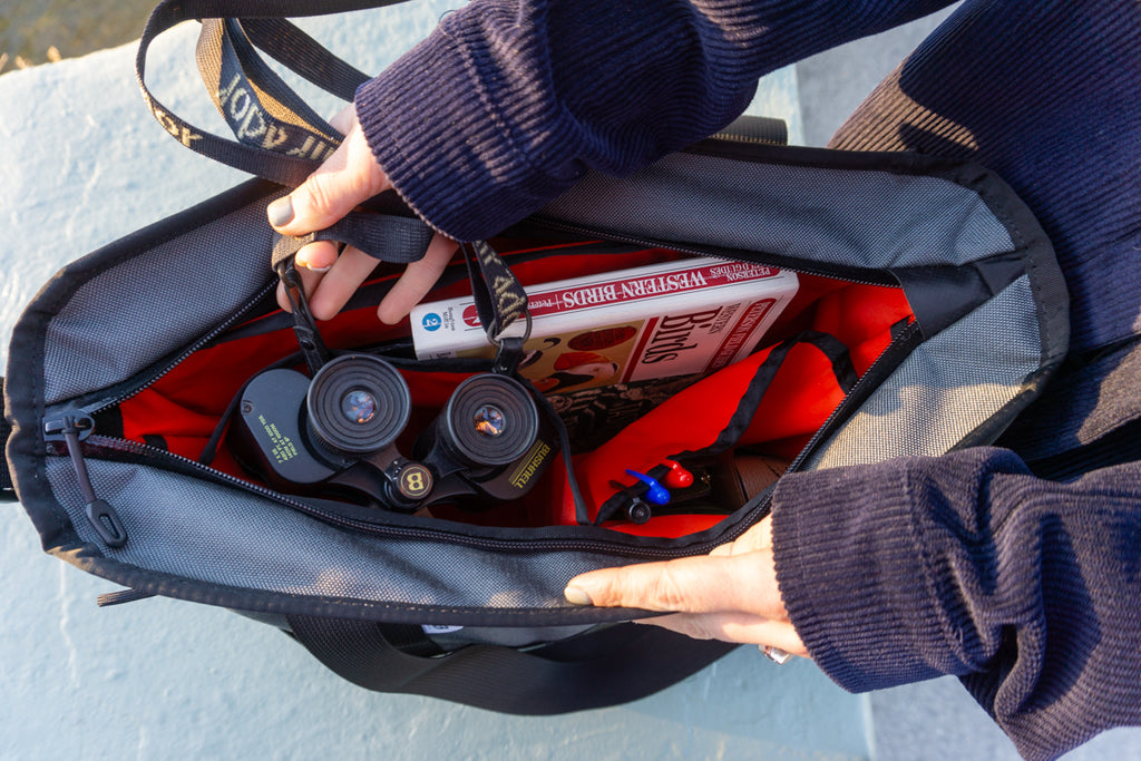 Everything Tote Bag in Grey Cordura Inside Storage