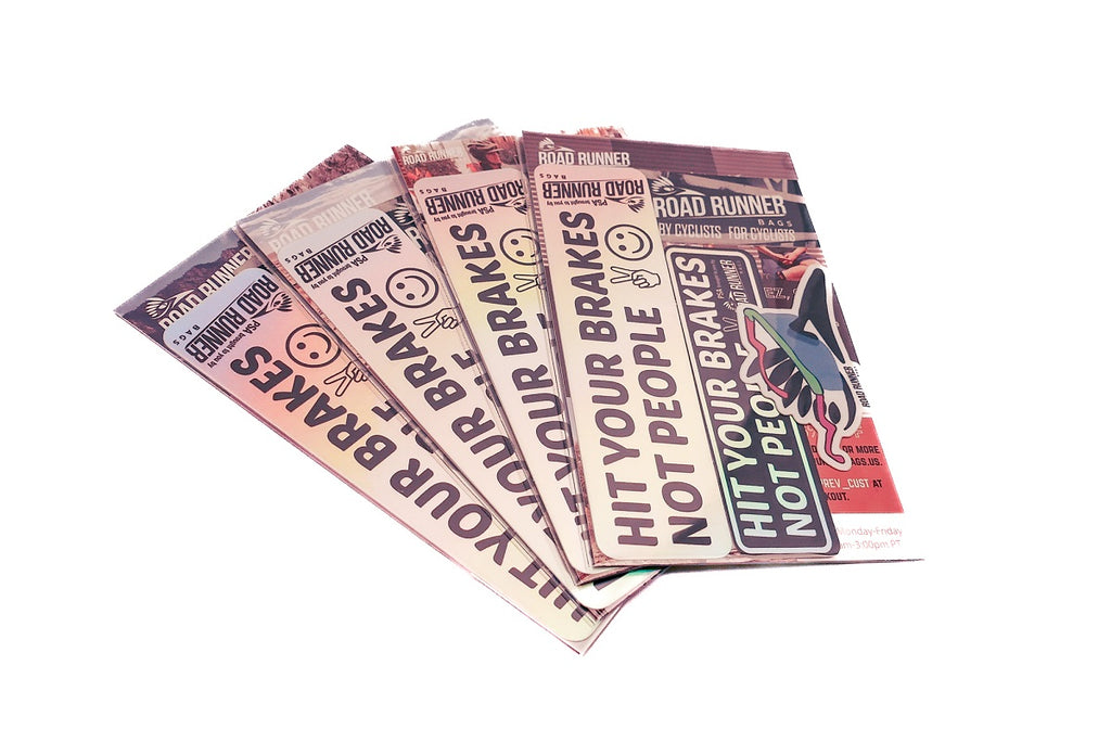 Road Runner Bags Holographic Stickers