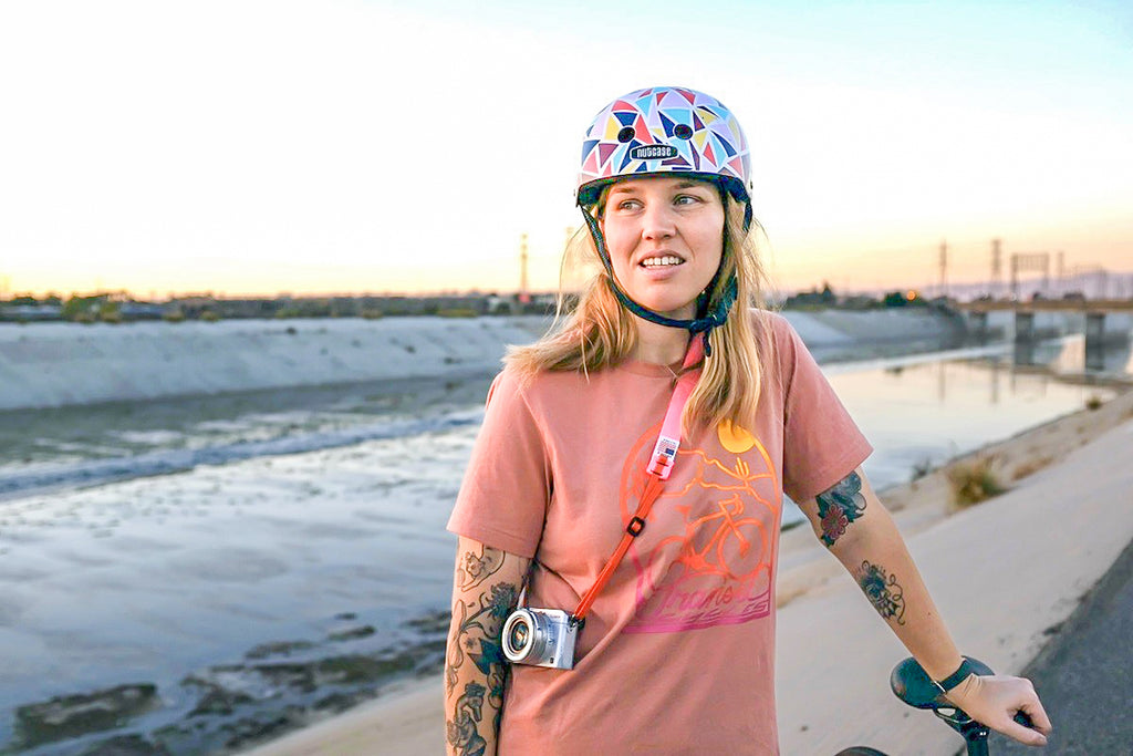 Camera Strap in Pink and Orange