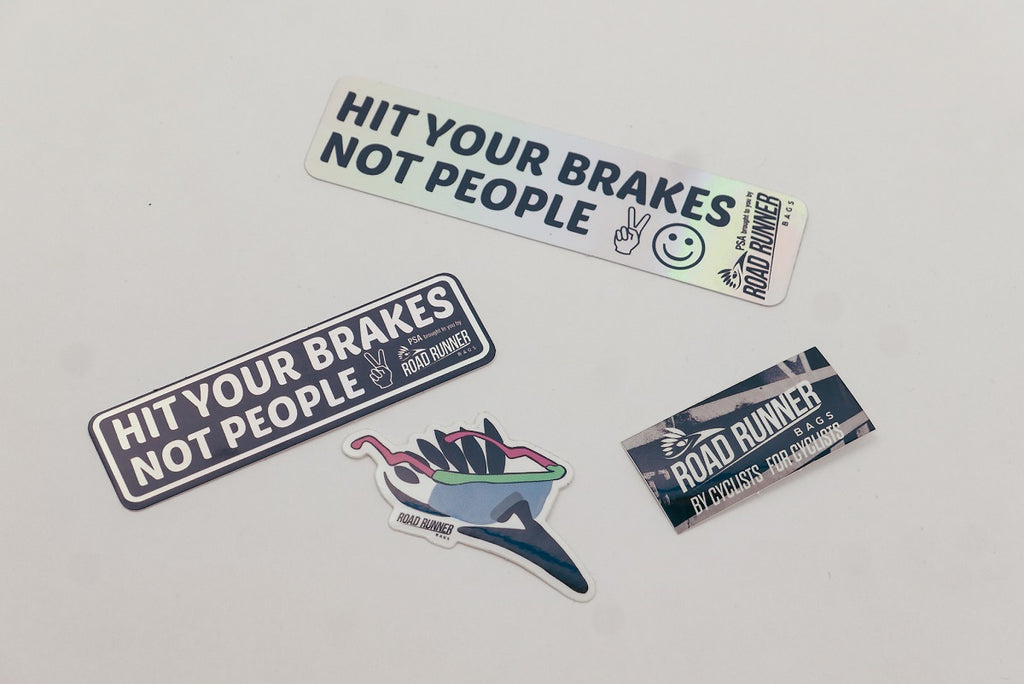 Road Runner Bags Holographic Stickers