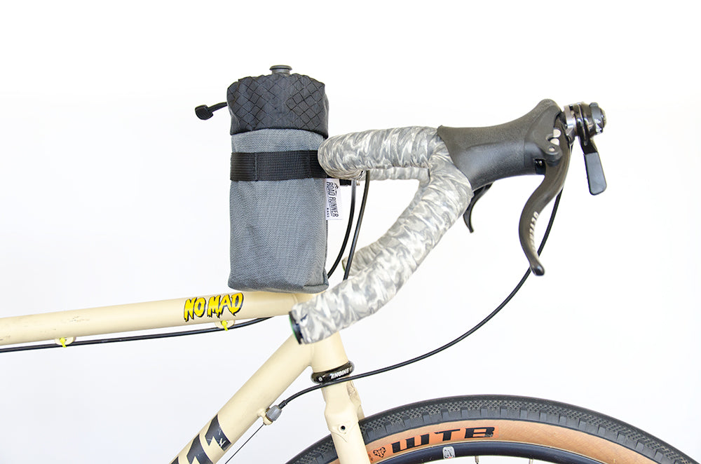 Co-Pilot Handlebar Bag - Bicycle Bag by Road Runner Bags in Grey Cordura